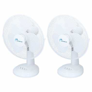 2x tafel ventilatoren 30 cm