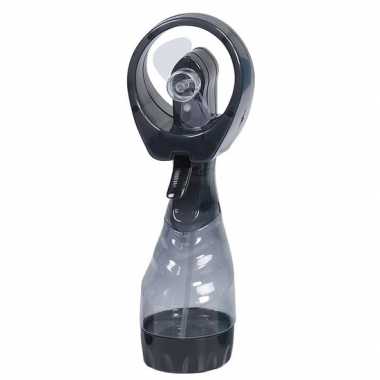 4x stuks waterspray ventilatoren zwart 28 cm