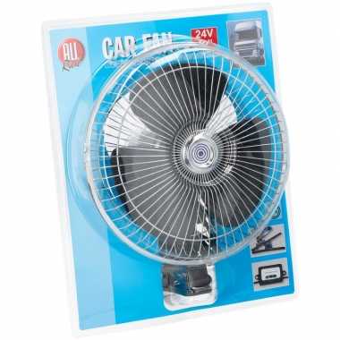 Auto ventilator 25 cm met 24v aansluiting en klem