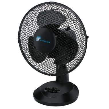 Tafel ventilator zwart 23 cm