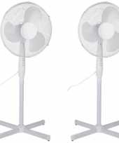 2x stuks staande ventilator 40 cm