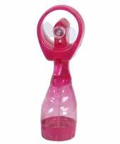 3x stuks waterspray ventilatoren roze 28 cm